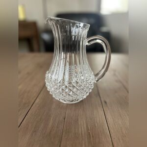 Vintage 1970’s Longchamp Cristal d’Arques Pitcher